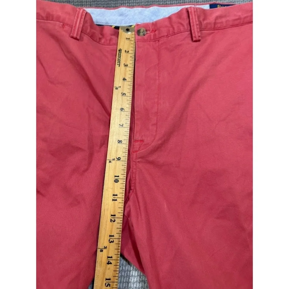 Polo Ralph Lauren Mens 40x30 Stretch Straight Fit Chino Pants Salmon Pink Coral